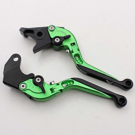 Convient pour la moto Boer Ulysses XB12XT, guidon de frein modifié, fixations de klaxon d'embrayage en alliage d'aluminium (vert, 1 paire) (1/5)