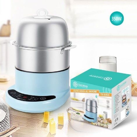 Trade Shop - Cuoci Uova Al Vapore Bollitore Elettrico 350w Fornello Cuociuova 12 Uova Tx-8405 - (1/3)