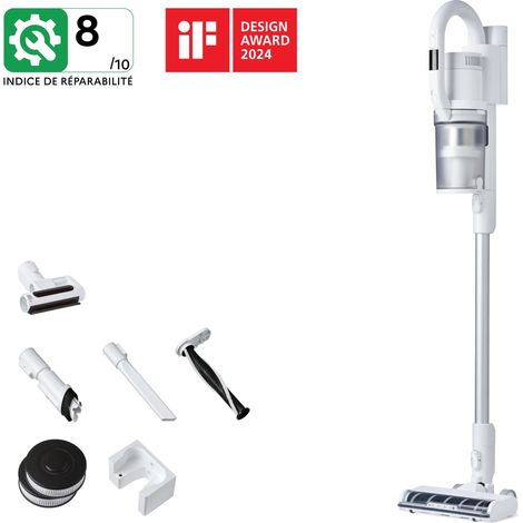 2 en 1 Aspirateur Balai Vertical et Aspirateur à Main, Sans Fil et Sans Sac, Avec 4 Accessoires - Nilfisk S1 Allergy Plus