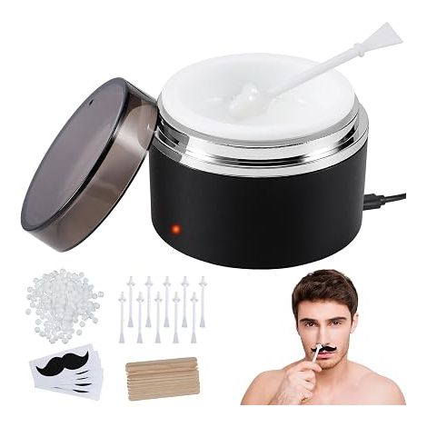 Chauffe Cire Kit, Chauffe Cire Kit pour Sourcils, Visage, Jambes (S-carré)