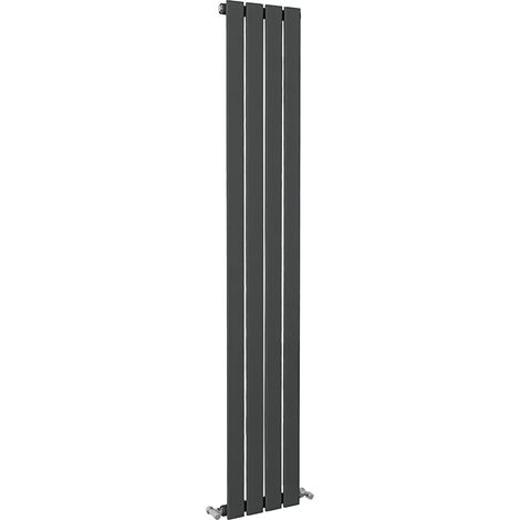 SKY Bathroom Flat Panel Radiator Vertical 1600x272mm Single Anthracite (1/5)
