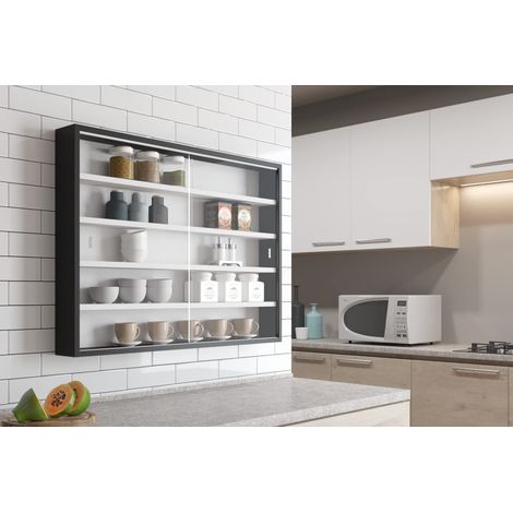 Vitrine Collection pour Figurines Blanche et Noire 80x60cm (1/5)