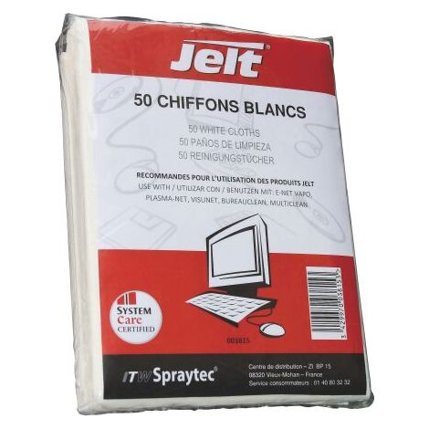 Chiffons blancs JELT