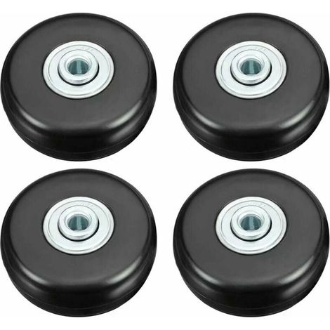 Green Mobility-Roulette Valise, Bagage Valise Réparation Roulette Charge Lourd 50mm Muette Caoutchouc Universelle Pivotante Roue Rechange Transport Remplace Roulette 4PCS pour Valise/Bagage/Sac à Dos/ (1/5)