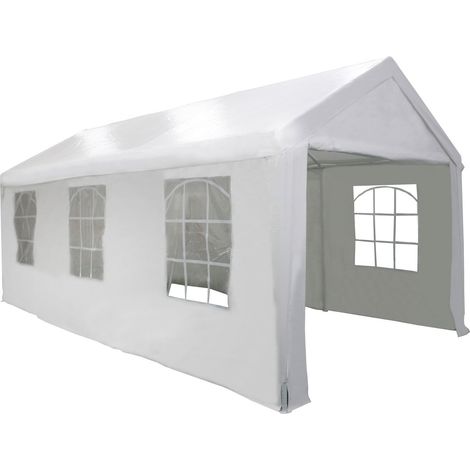 Primaster Großraumzelt 400 x 800 cm weiß Partyzelt (1/3)