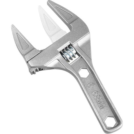 Clé réglable 6-68 mm, tige courte, grande ouverture, outil de plombier (1/4)