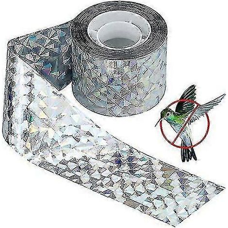 Ceinture réfléchissante double face anti-oiseaux 4,5 cm x 80 m (cadeau) (1/5)
