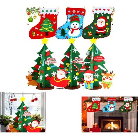 Christmas tree decoration, DIY craft for kids, 6-piece set. (1/5)