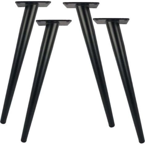Set mit 4 robusten Metall-Tischbeinen (40 cm) für moderne Möbel wie Kommoden, Schränke, Schreibtische und Hocker. Belastbar bis 800 kg.