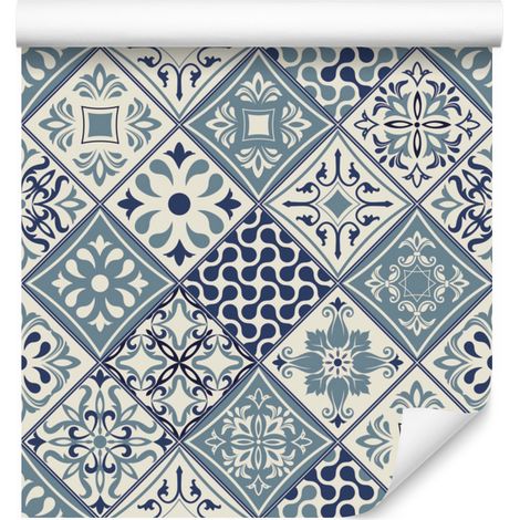Papier peint mosaïque à motif de carreaux pour salon et chambre 50x1000 cm (1/5)