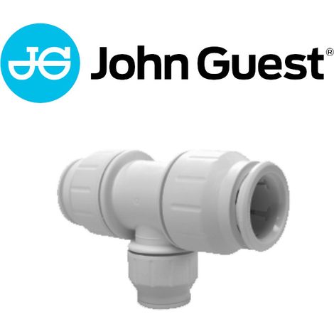 John Guest Speedfit Kunststoff-Steckfitting, T-Reduzier-Verbinder, Push-Fit Serie, PEM3022AW. für Rohr 22 x 22 x 15mm