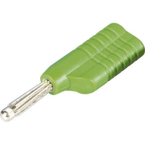 Schnepp S 4041 L gr Büschelstecker Stecker, gerade Stift-Ø: 4 mm Grün 1 St.