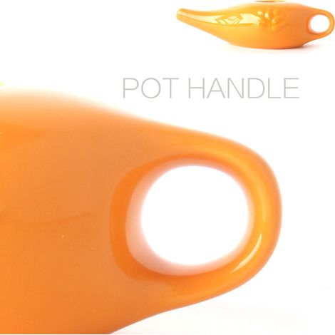 Nasenspülkanne aus Keramik mit komfortablem Ausguss - [Verstärktes Porzellan] - [250 ml] (1/5)