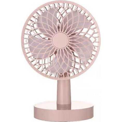 Ventilateur portable USB, mini ventilateur de table personnel rotatif et vibrant pour la tête (1/4)