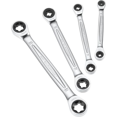 Satz von 4 Torx-Ringschlüsseln mit Ratsche FACOM - 464TX.J4PB (1/2)