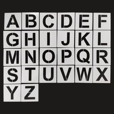 Pochoirs à lettres Lot de 62 pochoirs de lettres et de chiffres de 12,7 cm, bureau pack 62 pièces et 36 pièces et 3 pouces (1/4)