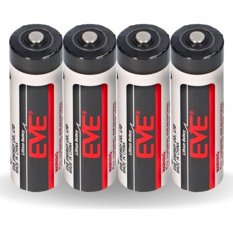 4x EVE ER14505 AA Lithium-Thionylchlorid 3,6V 2400mAh Batterie (1/5)