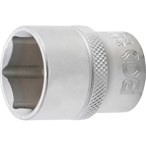 BGS Steckschlüssel-Einsatz Sechskant Antrieb Innenvierkant 12,5 mm (1/2") SW 22 mm - 2922