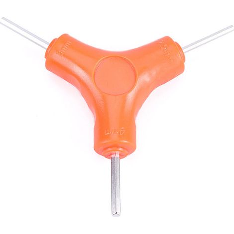 3 in 1 Clé Allen (taille de clé 2.5-3-4 mm) Orange Y hexagonale intérieure Clés Hexagonales (1/5)