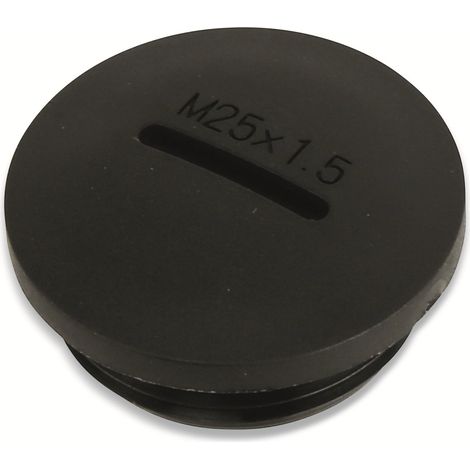 Bouchon fileté KSS, métrique, M25, noir