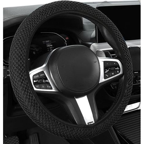 Housse Volant Voiture,Couvre Volant,Protege Volant Voiture,Protection Volant Voiture,Housse Volant Voiture,Housse de Volant,Convient à la Plupart des Voitures,des Vamions,des SUV (Noir) (1/5)