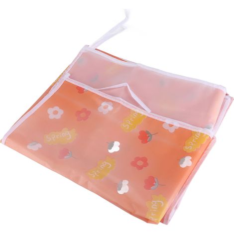 Housse de protection vêtements 3D renforcée PEVA transparente imperméable antipoussière housse de rangement fleur (1/5)