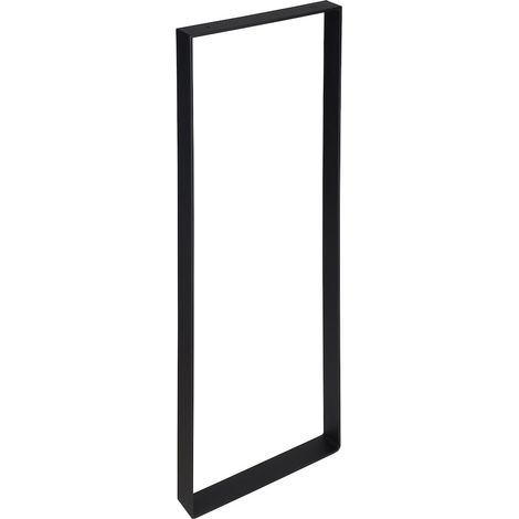 Möbelfüße U-Form Schwarz Stahl 30x80 cm - Pro Stück