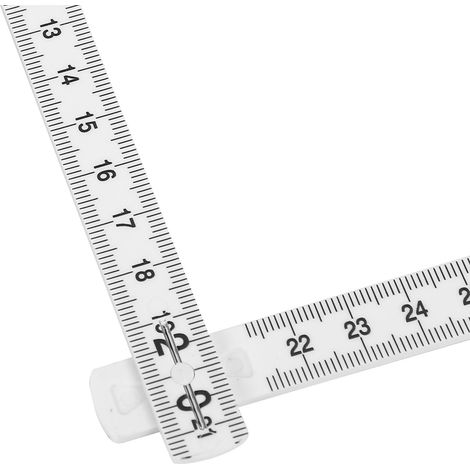 Règle pliante 3 pièces, règle multi-angles pour le bricolage, mesure linéaire pour la menuiserie et la pose de carrelage (1/5)