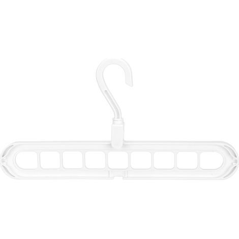 Cintre multifonction portable nordique à 9 trous, gain de place, Magic Hanger (blanc) (1/5)