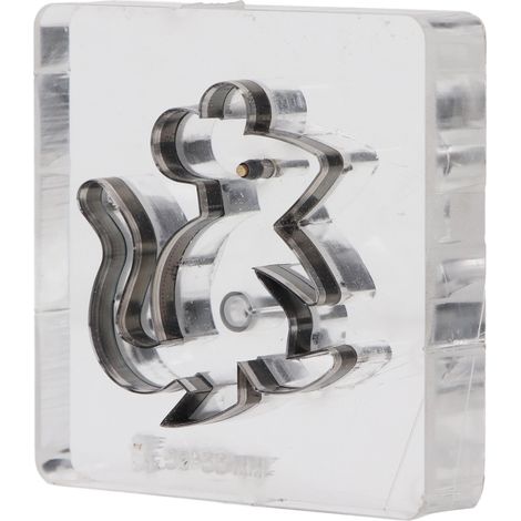 Emporte-pièce cuir forme souris, acier allié acrylique tranchant, découpe creuse DIY, outil de perforation pour artisanat (1/5)
