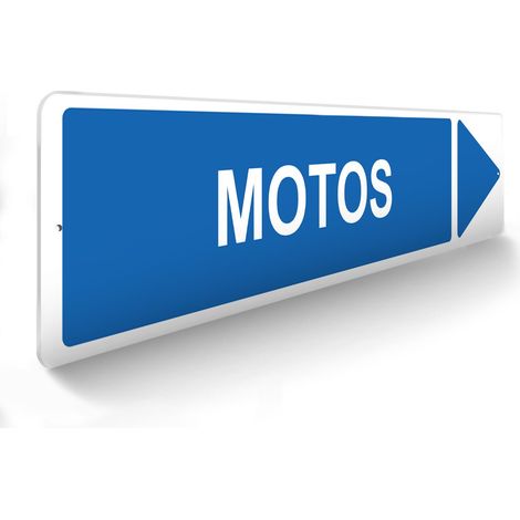 Panneau de signalisation pour parking · Motos droite -  48 x 10 cm (1/5)