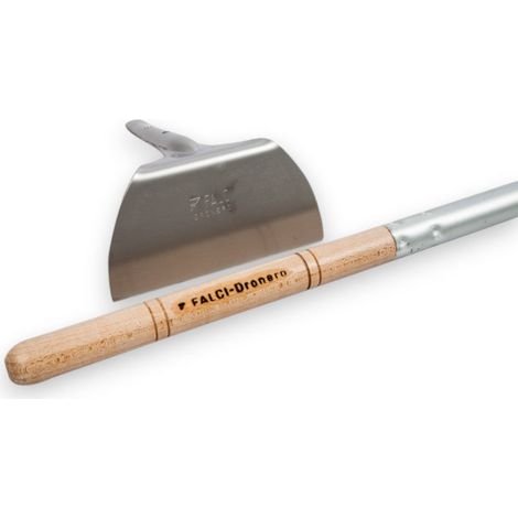 Raschietto rimuovi brace in acciaio con manico in legno (1/4)
