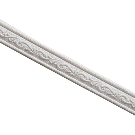 Moulure Flexible Auto Adhésive, 230x4,5cm, Bordure Decorative en PVC, Autocollant Mural De Bordure De Bord,Bordure De Papier Peint Auto Adhésive
