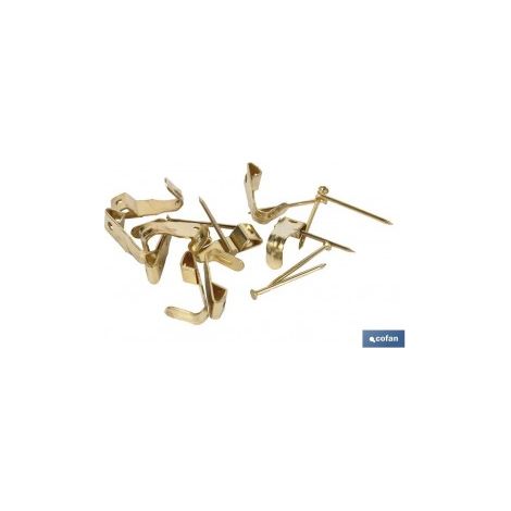 Pack mit 12 Metallbilderhaken Nr. 1 im Blister