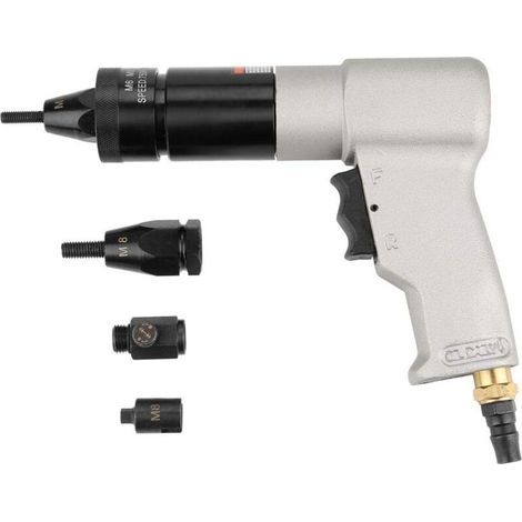 Kit de réglage d'écrou de rivet pneumatique - Outil de rivetage 1/4 (1/5)