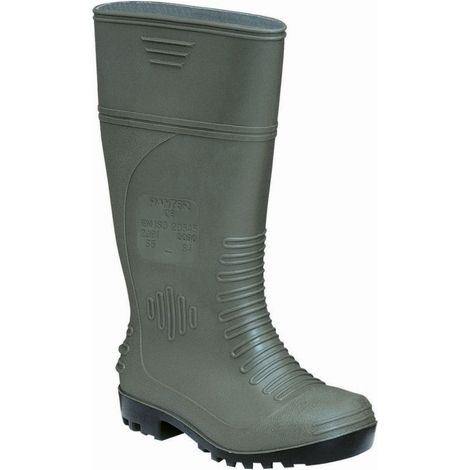 Bota Agua T47 Alta Pvc Verde Puntera/Plantilla P'Agua (1/2)