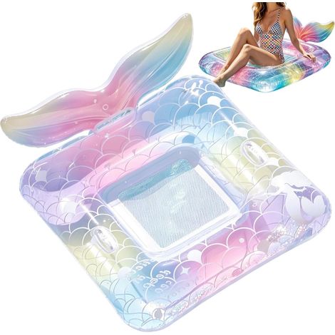 Bouées gonflables pour adultes avec dossier Fauteuils de piscine gonflables pour enfants et adultes Idéal pour la baignade en lac ou en rivière, les fêtes et les séjours d'été en plein air