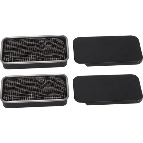 2 pièces Réchaud à Alcool Mini Portable et Anti-Vent pour Randonnée Camping Pique-nique BBQ Noir (1/5)
