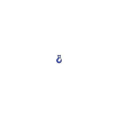 Gancio a forcella in acciaio inossidabile da 5/16", gancio per verricello per impieghi gravosi per gru di sollevamento, gancio girevole per sollevamento pesi e costruzione navale (blu) (1/5)