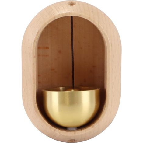 Clochette Ovale en Bois pour Porte, Carillon Éolien Ovale, Cloche en Bois pour La Décoration De La Maison, du Magasin, du Portail, du Commerce Ou du Jardin (1/5)