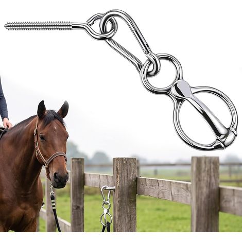 Anneau de Cravate pour Cheval Anneaux Magnétique Heavy Duty Horse Tie Ring (1/5)