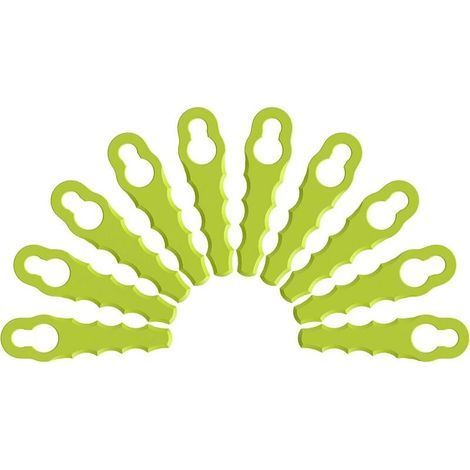 Lot 10 lames de rechange pour têtes double lames dentelées RAC158 (1/5)