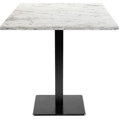 Table 70 x 70 cm - modèle Milan marbre calacatta