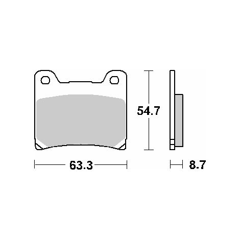 Pastillas de freno SBS KH88 Street Standard Cerámica Negra