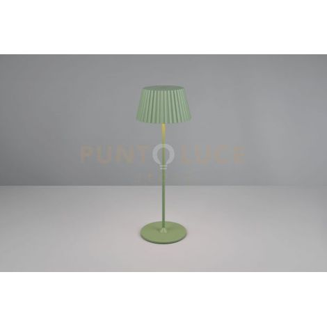 Lampada LED ricaricabile esterno IP44 verde Suarez RL