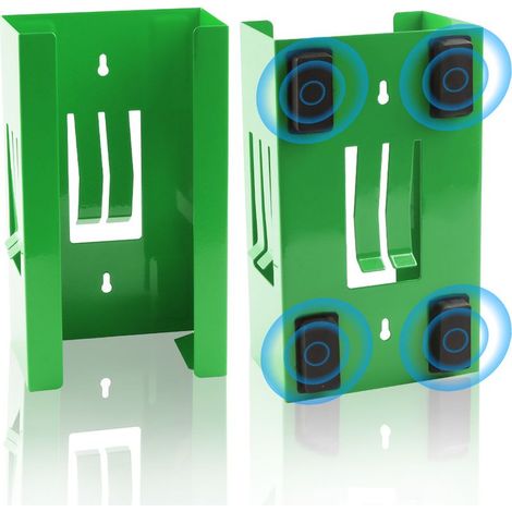 Green magnetic glove holder, tool holder, heavy-duty magnetic storage shelf, magnetic shelf, wall unit. (1/5)