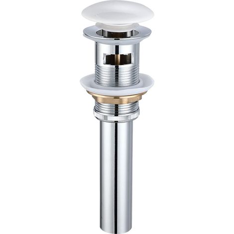 Piletta di scarico per lavandino del bagno, kit di scarico per lavandino del bagno, piletta di scarico per lavandino del bagno, ottone, piletta di scarico per lavandino con troppopieno e tappo