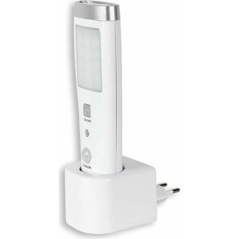 Linterna de inducción de emergencia  con sensor de movimiento, ángulo de detección de 60°, 15 LED, batería recargable, color blanco