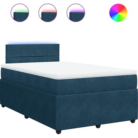 Maison Exclusive - Boxspringbett mit Matratze Blau 120x200 cm Sam