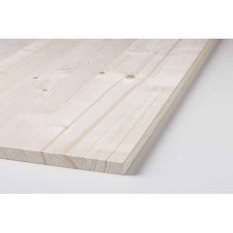 Massivholzplatte Nadelholz Naturwuchs unfoliert 60 x 120 cm 18 mm (1/2)